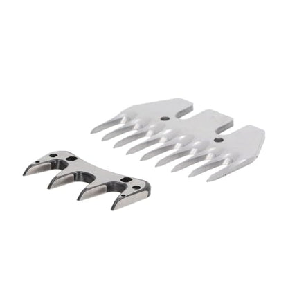 2 Pack 9-Tooth Electric Sheep Shears Replacement Blades, Straight High Carbon Steel Shear Blades for Thick Wool, Compatible with Most Electric Shears, Durable Design