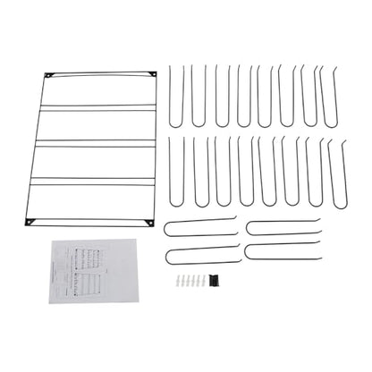 5-Tier Wall Mounted Saddle Pad Rack with 20 Hooks for Stable Storage