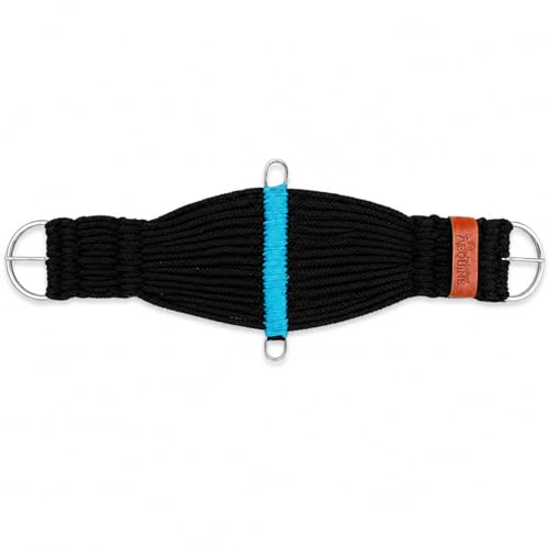 CHALLENGER Horse Western Tack 25-Strand Roper Saddle Cinch Girth Black 9787 - size: 26" L x 7" W