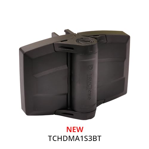 D&D TCHDMA1S3BT TruClose Mult-Adjust Heavy Duty Gate Hinge, Black, 2 pcs - color: Series 3 Black