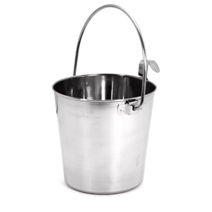 Jeffers Stainless Steel Hanging Pail with Handle & 1 Hook - 2 Quart