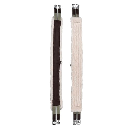 Fleece Padded Horse Girth 32" to 56" - color: Brown, size: 54"