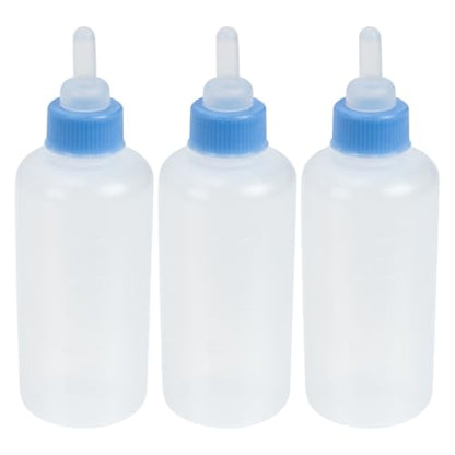 UPKOCH Cat Feeding Bottles 3 Pack Pet Milk Bottles for Kittens and Puppies Lightweight Portable Nursing Supplies for Newborn Animals 3.34 X 1.37 X 1.37 in