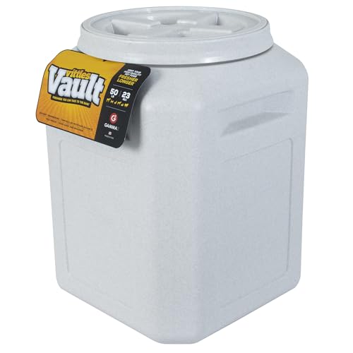 Vittles Vault Airtight Pet Food Storage Container + Scoop, Fits Up to 50lbs - size: 50 Pounds