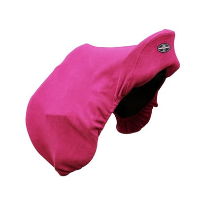 Harrison Howard Fleece Saddle Cover for GP/Close Contact Saddles, Dust Protection, Machine Washable, Elastic Fit - Magenta - color: Magenta, size: GP/CC-One Size