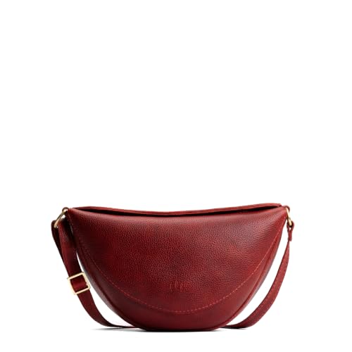 Portland Leather Goods Koala Sling Bag - Adjustable Full-Grain Leather - color: Chili Red, size: Small
