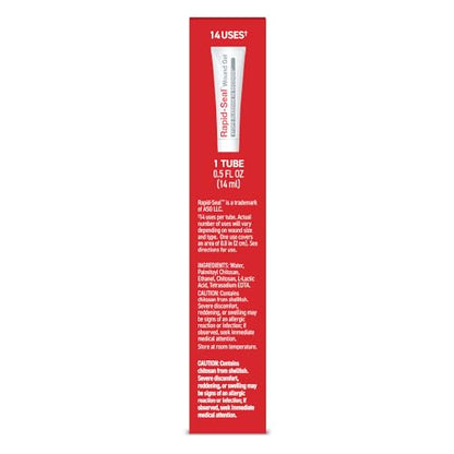 Rapid-Seal Hemostatic Wound Gel, 1 Tube, Stops Bleeding in Seconds - size: 1 Tube (0.5 Fl Oz)