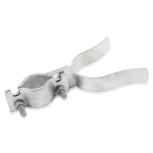 1-5/8" x 1-3/8" Chain Link Fence Gate Fork Latch - Fence Gate Latch - Galvanized Fence Gate Latch with Hole for Padlock, Chain Link Gate Latch (Silver, 1-5/8" x 1-3/8") - color: Silver, size: 1-5/8" x 1-3/8"