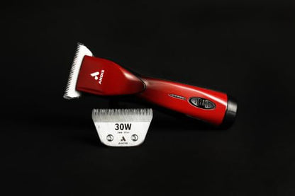Andis 562293 Pulse ZR II 5-Speed Detachable Pet Clipper with 30W Wide Blade - color: Burgundy