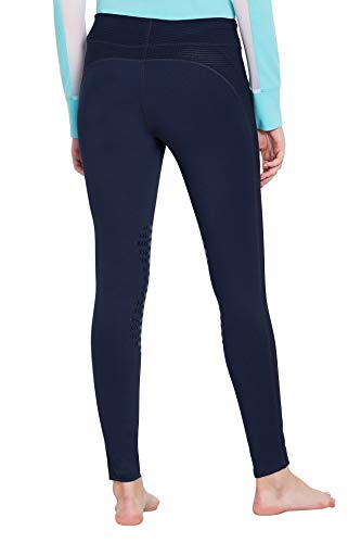 TuffRider Women's Ventilated Schooling Tights - color: Navy/Navy, size: X-Small