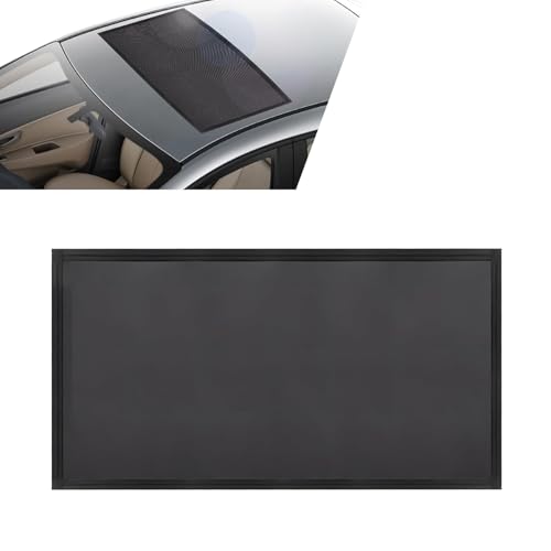 Car Roof Sunroof Sunshade Net, Mesh Breathable Outdoors Car roof Cover, 39.37" x 25.59" Portable Adsorption Protective Mesh, Universal for Most Vehicles (Black)