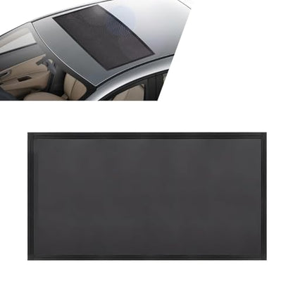 Car Roof Sunroof Sunshade Net, Mesh Breathable Outdoors Car roof Cover, 39.37" x 25.59" Portable Adsorption Protective Mesh, Universal for Most Vehicles (Black)