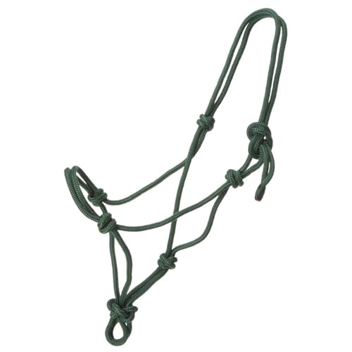 Tough1 Miniature Poly Rope Halter - color: Hunter Green, size: Large
