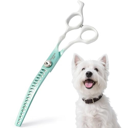 Curved Chunkers Scissors for Dog Grooming-7" Dog Grooming Scissors