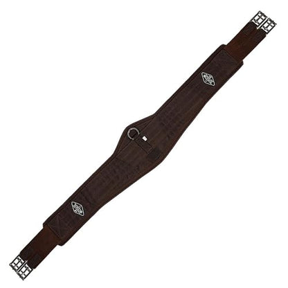 Professional's Choice 2XCool Contoured Fit English Horse Girth - color: Chocolate, size: 46"