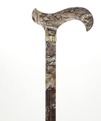 Royal RC Canes Walking Sticks for Men and Women - Stylish Designer Fashionable Adjustable Derby Canes - Lightweight Aluminum Cool Walking Sticks with HD Patterns - color: Brown/gray tones (Multicolor)