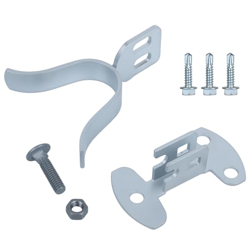 WellMade 1-3/8 Inch Heavy Duty Gate Latch, Wall Mount Fork Latch with Padlock Hole - Chain Link Fence Latch Hardware for Wooden Gates, Dog Kennels & Outdoor Fencing (2 Pack) - size: 2 Pack