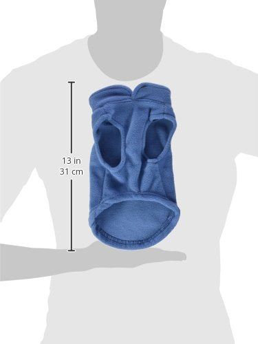 Gooby Fleece Vest Dog Sweater, Blue, Small - color: Blue, size: Small (Around 6-lb)