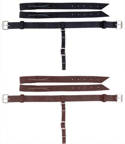 Showman Pony 1.5" Wide Nylon Back Cinch w/Roller Buckles - color: Black