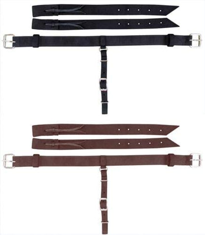 Showman Pony 1.5" Wide Nylon Back Cinch w/Roller Buckles - color: Black