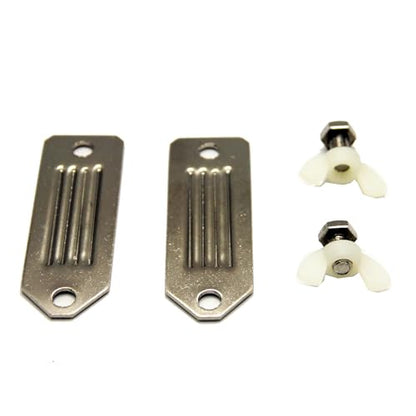 Electric Fence Tape Connector with 2 Pieces Tape Plates Electric Tape for Polytape to Polytape Connection, Fence Connecting Cable Red