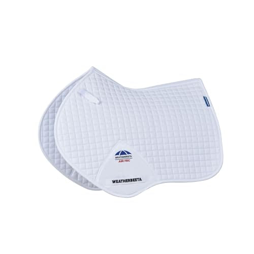 WeatherBeeta Prime Air-Tec Jump Shaped Saddle Pad - color: White, size: Large
