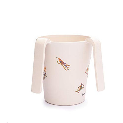 EMANUEL Yair Bamboo Hand Washing Cup for Netilat Yadayim Traditional Jewish Judaica (Birds & Flowers NYO-7) - style: Birds & Flowers NYO-7