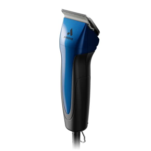 Andis 68520 Excel Professional 5-Speed Detachable Blade Clipper Kit - Animal/Dog Grooming, Rotary Motor, Soft-Grip Anti-Slip Housing, 14-Inch Cord, for All Coats & Breeds, SMC, Blue(Pack of 6) - size: Pack of 6