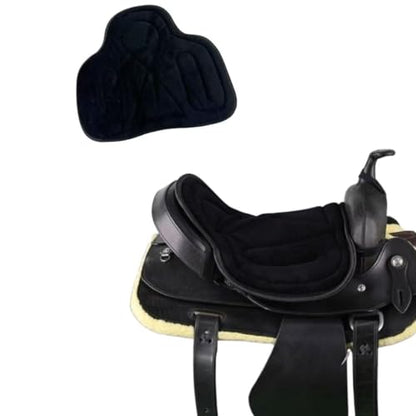 Saddle Tush Cushion Western Long Saddle Pad Horse Riding Seat Saddle Cushion Pad - color: Black style