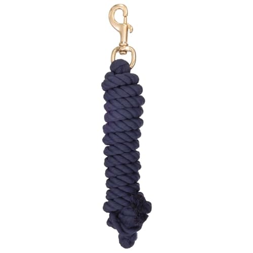 Tough 1 Braided Cotton Lead with Bolt Snap - color: Navy Blue
