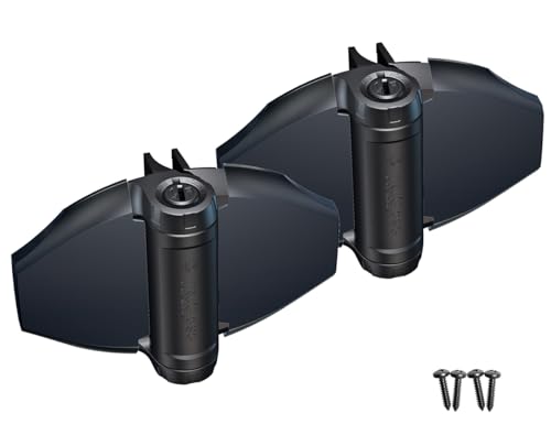 D&D TCHD2L2S3BTS TruClose Heavy Duty Gate Hinge Square Gates, Black, 2 pcs - size: Fixed gate gap is 8/10” – gap = gate frame to post