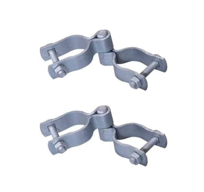Plutreas 2 Pack Chain Link Fence Gate Hinge Kit, Galvanized Steel Gate Hinges with Female & Male Gate Hinges, Bolts & Nuts Included (1-5/8" x 1-5/8", 2 Pack) - color: 1-5/8" x 1-5/8"