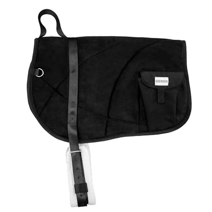 Saddle Pad Western, Classic Contour Saddle Pad, Ortho Pad Horse Saddle Pad, Saddle Blanket - color: Black