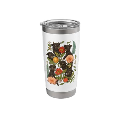 cute baby coat flower Stainless Steel Insulated Tumbler - color: White