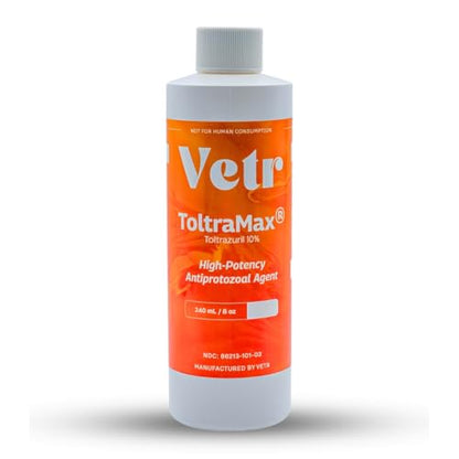 Toltrazuril 10.0% for Horses, Dogs, Cats, 240mL/8.1 Ounce, for Non-Food Chain Animals - size: 10% Strength | 240mL/8.1 Ounces