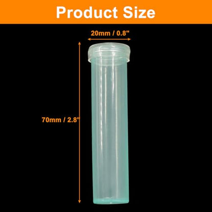 Plastic Stem Water Tubes, Green, 50Pcs, 2.8 Inches - color: Green