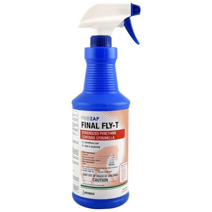 ProZap Final Fly-T Horse Spray and Wipe on Insecticide, 32 fl. oz.
