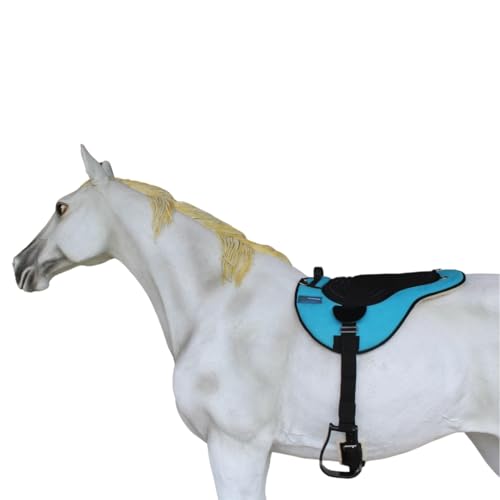 Horse Western Fleece Padded Bareback Pad w/ Cinch Turquoise 39191TR