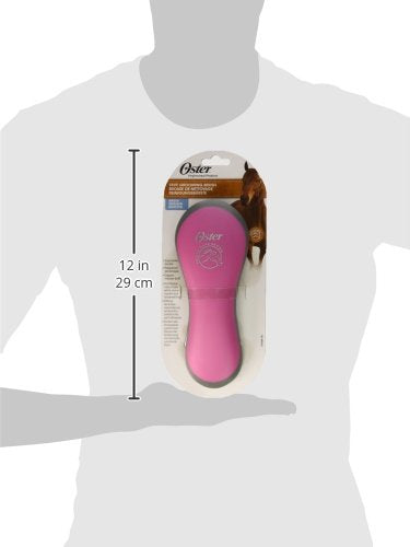 Oster Equine Care Series Horse Grooming Brush, Stiff Bristle, Pink (0-34264-41960-5) - color: Pink, size: unisex