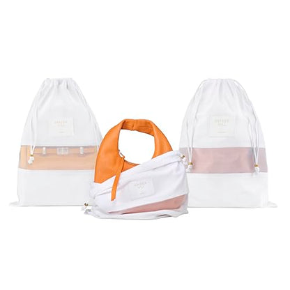 Hayden Hill Luxury Organic Cotton Dust Bags for Handbags Small 3 Pack - size: Small (11.5" W × 15" H)