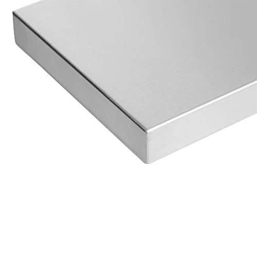 Celestial Fire Pit Cover for 30”x6” Linear Burner Pan (33" x 9" Actual Size), Commercial Grade, Stainless Steel, Reinforced Wrapped Edge - size: 33" x 9"