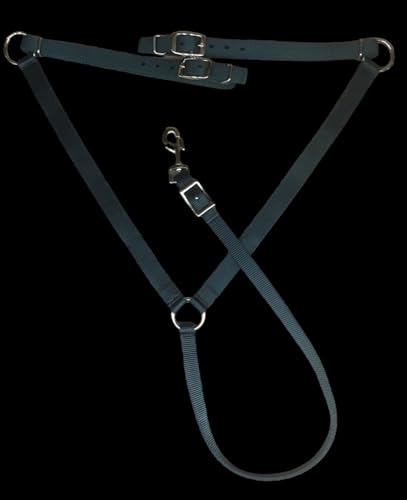 Majestic Ally Nylon Padded Equestrian Browband Headstall, Reins & BreastCollar Set for Horse- Full - color: Hunter Green