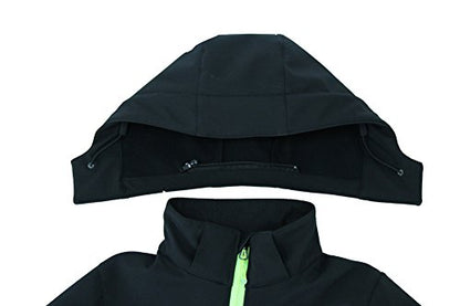 M2C Boys Girls Hooded Windbreaker Fleece Lined Softshell Jacket - color: Black, size: 4T