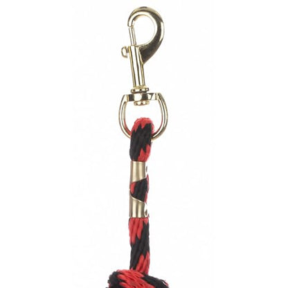 Equinavia Stella 8' Lead Rope with Snap Buckle - Red/Black - One Size - color: Red/Black