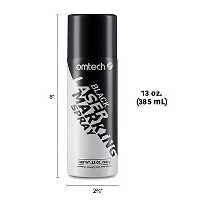 OMTech Laser Marking Spray, 3pcs 13oz, Black Marking for CO2 Laser on Metal - color: 13 OZ -- Black, size: 3 Pcs