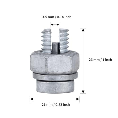 Electric fence wire connectors Split bolt for Electric Fence Wire, 10 Pcs - size: 10 pcs