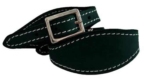 Stitched Leather Western Saddle Stirrup Replacement Hobbles for Adult Saddle - color: Black