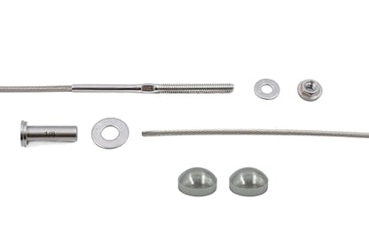 1/8" Cable Railing Kit – 10 Ft Stainless Steel 316 for Metal Posts – No Crimping Required Easy Install System – Brushed Stainless Dome End Caps - color: Brushed Stainless Dome Caps, size: 10 Feet