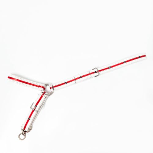 Cattle Halter Calf Halter Cow Halters with Heavy-Duty Brass Buckle, Easy-Clean Suede-Like Material, Adjustable Design for Calves, Adult Cattle, and Small Ponies (White, Medium) - size: Medium