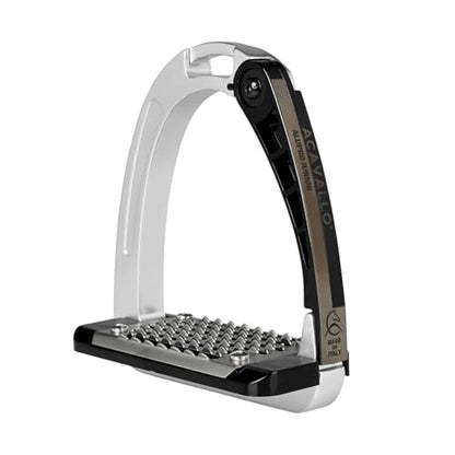 Acavallo Alupro Junior Stirrups, One Size, Black, Set of 2 - color: Aluminium Silver